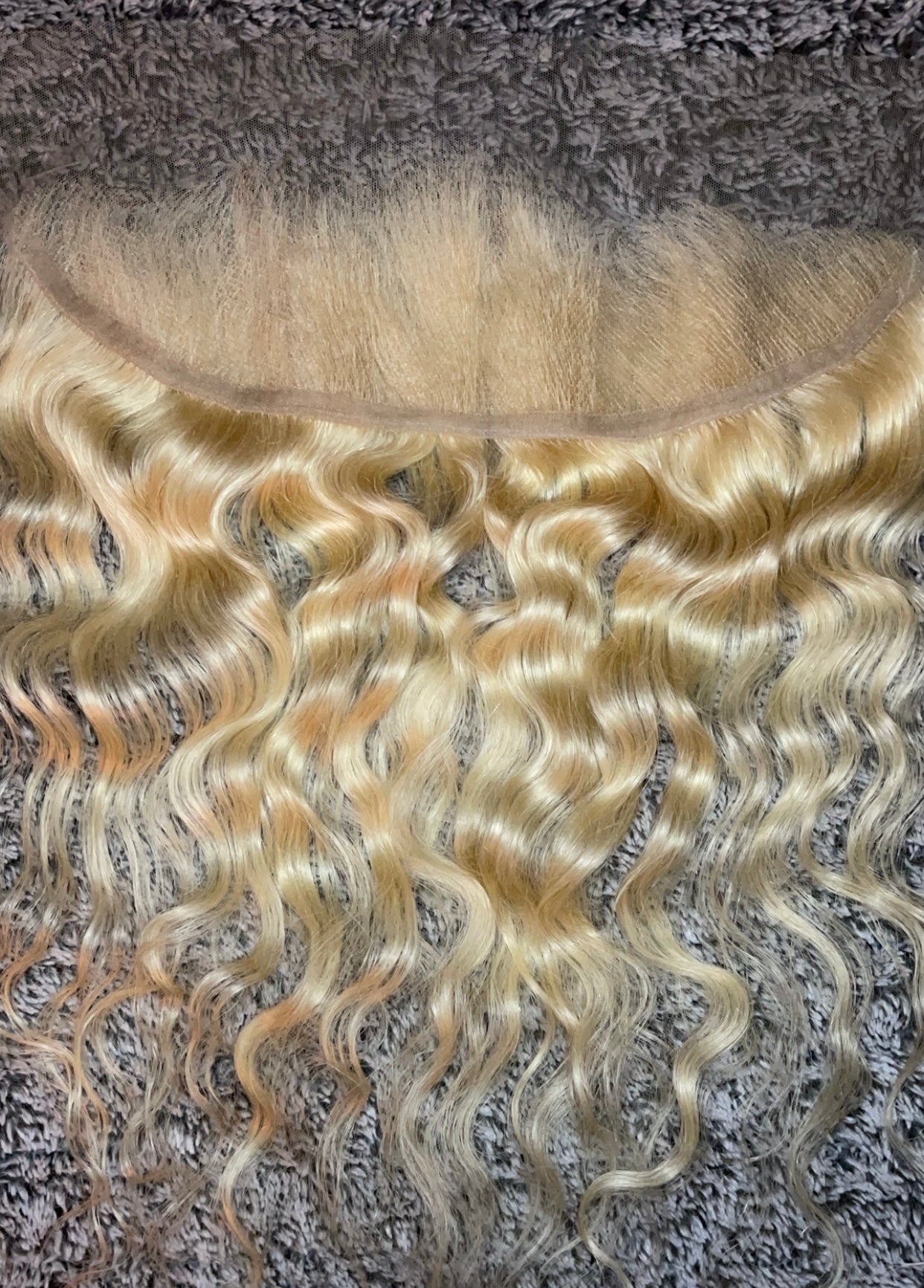 Raw blonde 613 wavy frontal