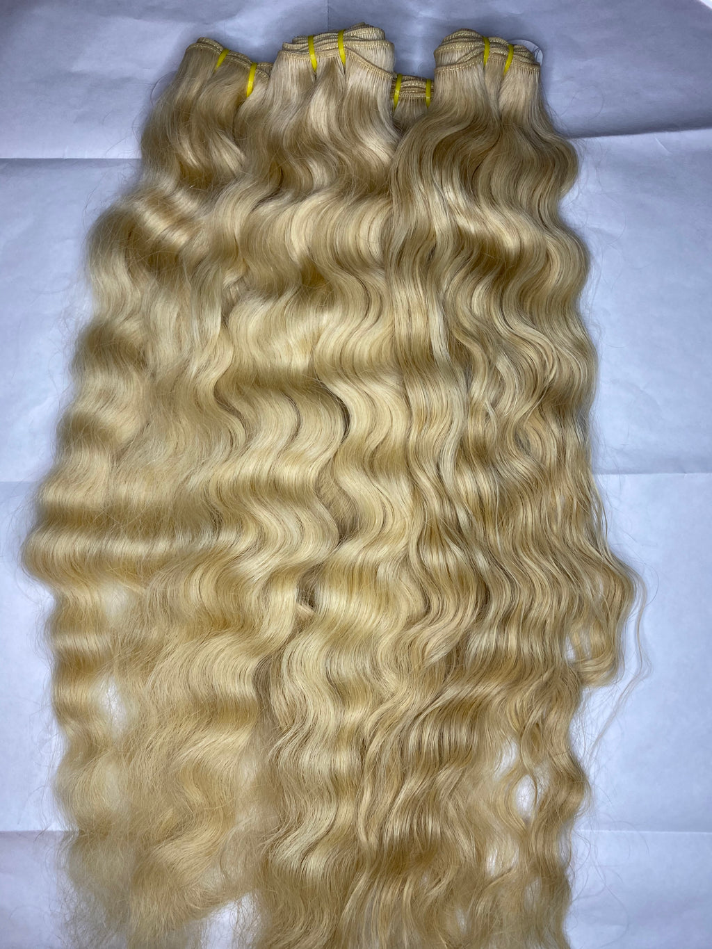 Raw Indian 613 Blonde Wavy